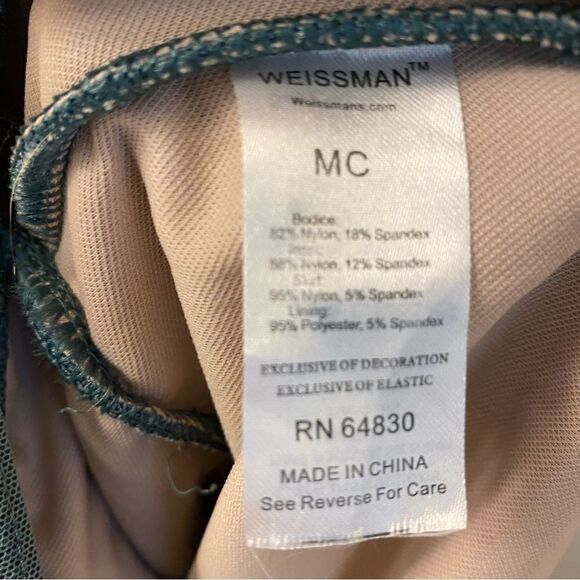 WEISSMAN Dance Costume lyrical dress Sage green Keep On Breathing 11641 MC - Picture 5 of 11